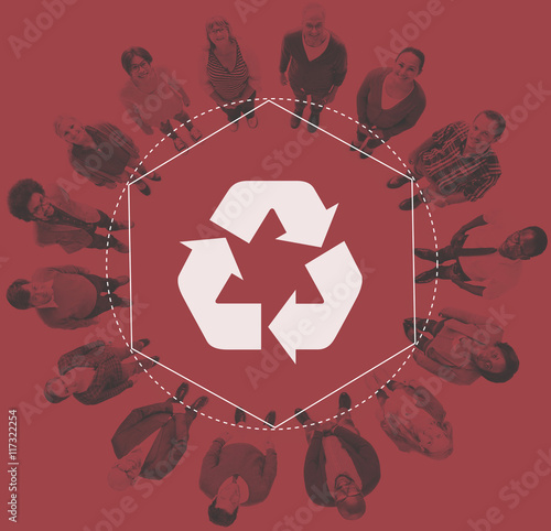 Fotografia Recycle Biodegradeable Solution Empower Graphic Concept