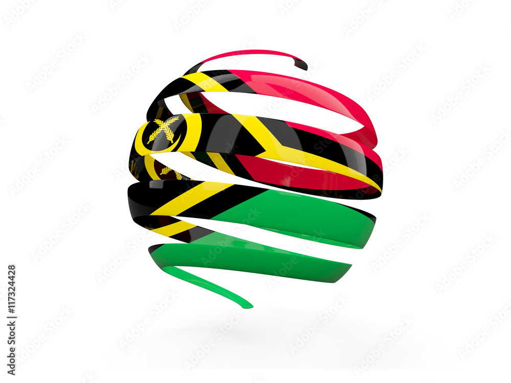 Fototapeta premium Flag of vanuatu, round icon