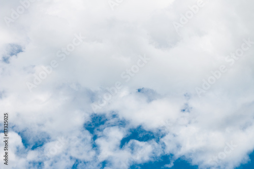 blue sky with cloud © hideto111