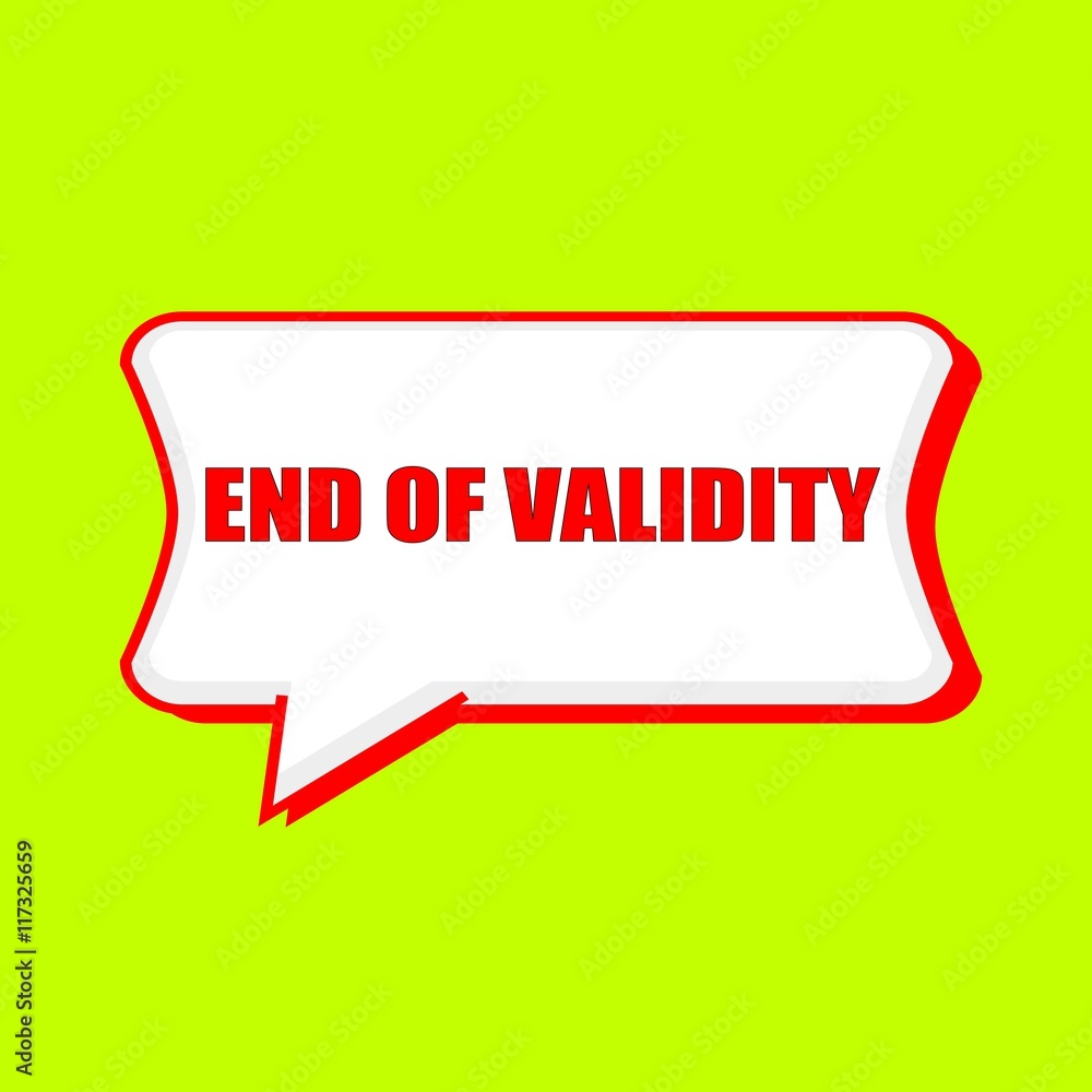 end of validity red wording on Speech bubbles Background Yellow lemon end of validity red wording on Speech bubbles Background Yellow lemon