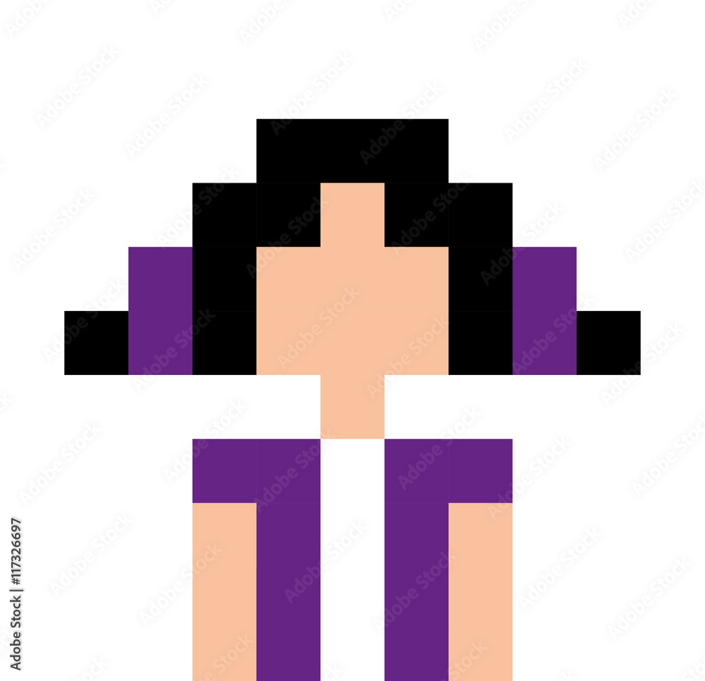 Obraz premium avatar player pixel icon