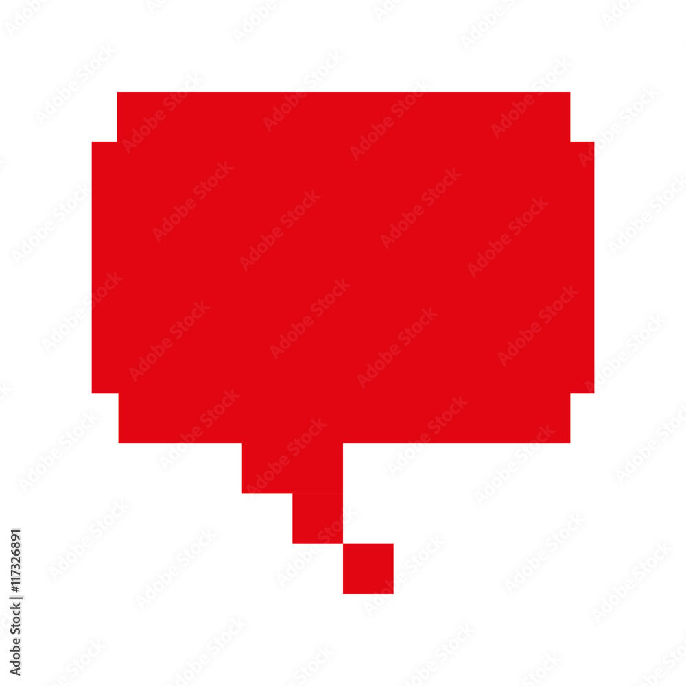 speech bubble red message icon speech bubble red message icon
