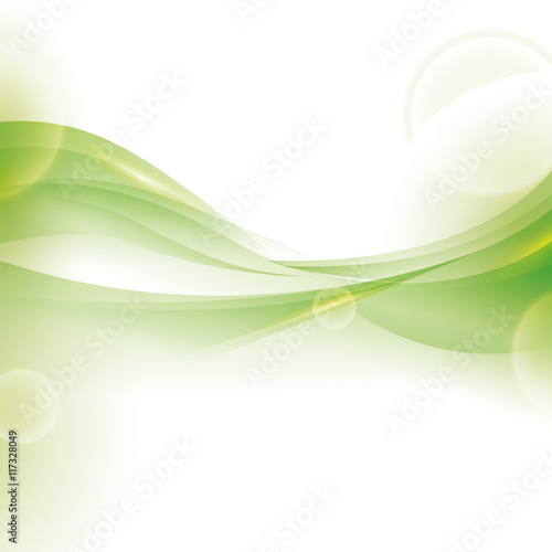 wave wallpaper shiny green background icon. Isolated and flat illustration. Vector graphic