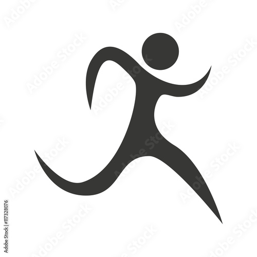 figure athlete silhouette icon
