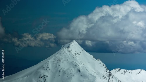 mountains at courmayeur and mont blanc alps