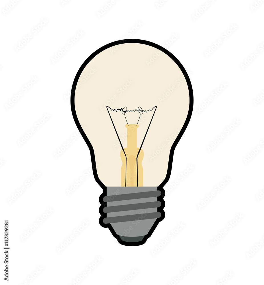 light bulb illumination energy power icon. Isolated and flat illustration. Vector graphic light bulb illumination energy power icon. Isolated and flat illustration. Vector graphic