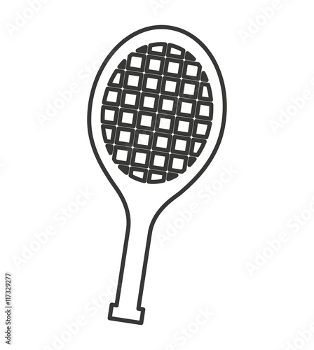 tennis racket equipment icon