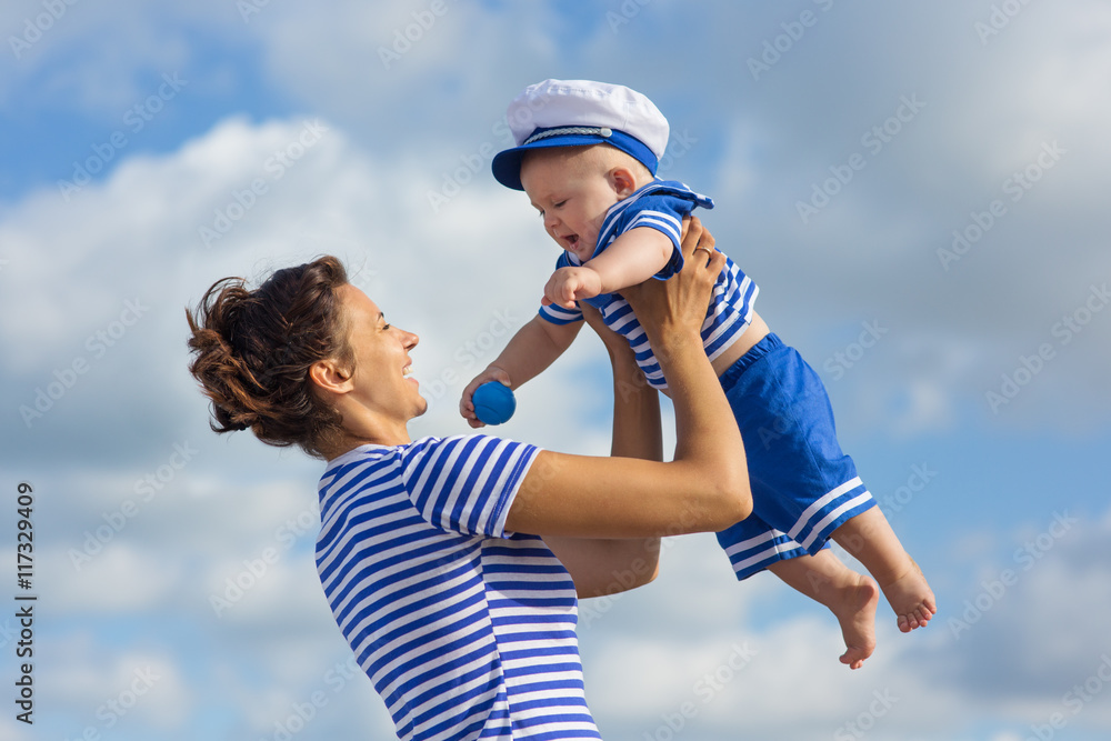 Obraz premium Mother and son