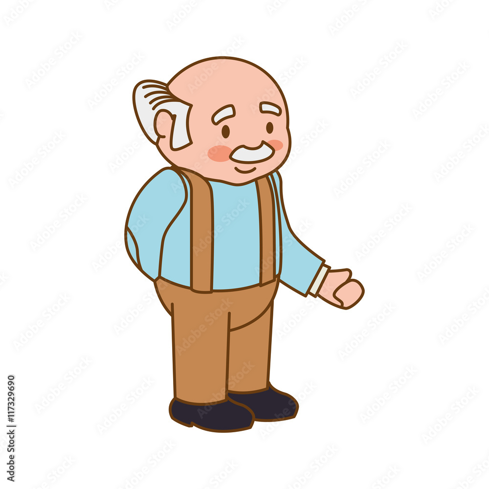 grandfather old person man male icon. Isolated and flat illustration. Vector graphic grandfather old person man male icon. Isolated and flat illustration. Vector graphic