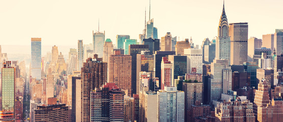 Aerial view of the New York City skyline
