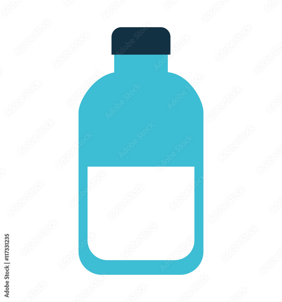 bottle water plastic icon