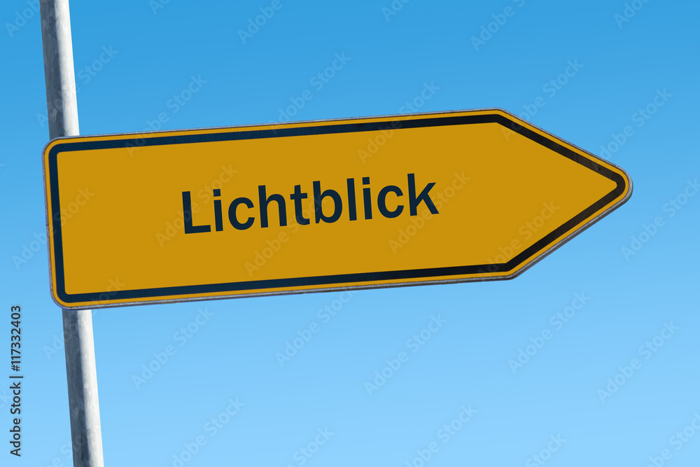 Fototapeta premium Schild 65 - Lichtblick
