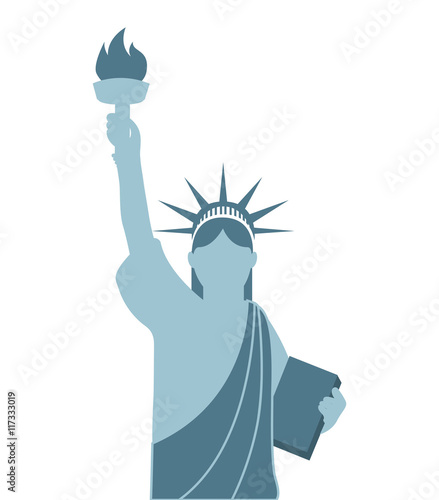 liberty statue isolated icon