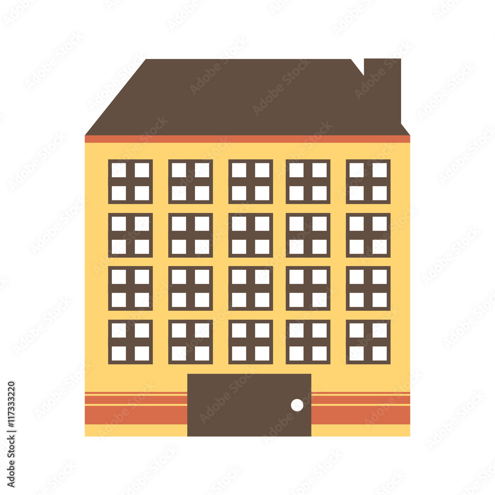 building construction silhouette icon
