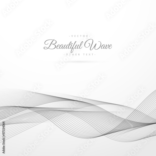 abstract wave in white background © starlineart