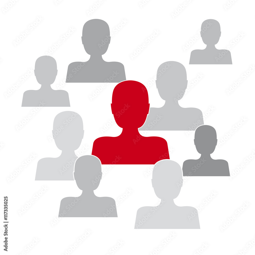 Vector abstract people, teamwork concept Vector abstract people, teamwork concept