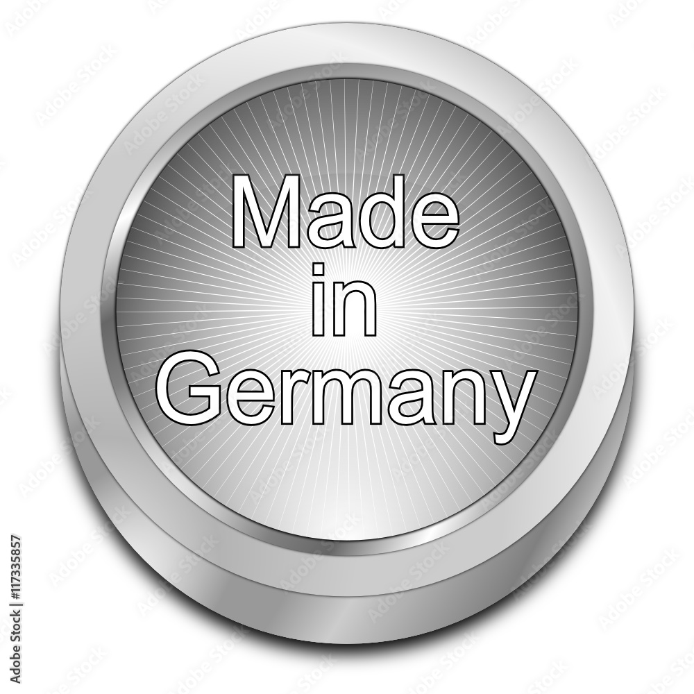 Made in Germany button - 3D illustration Made in Germany button - 3D illustration
