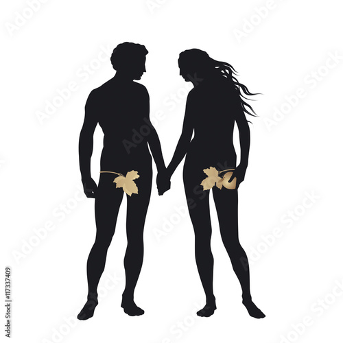 Adam and Eve with Golden Apple