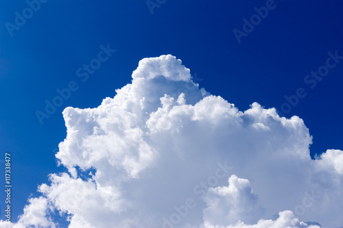 White Creamy Clouds in The Blue Sky