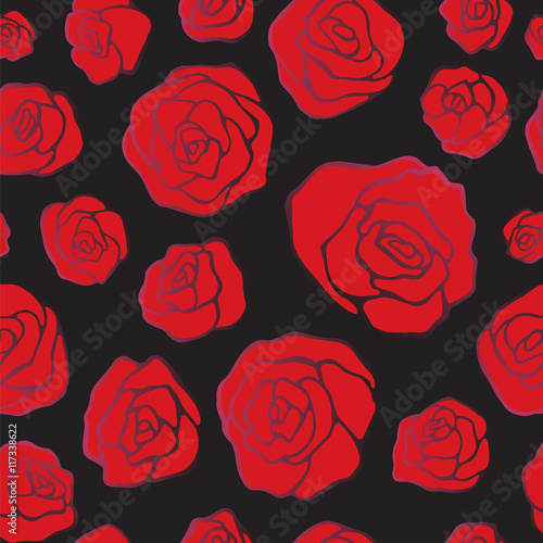 stock vector seamless floral pattern for printing on paper, fabr