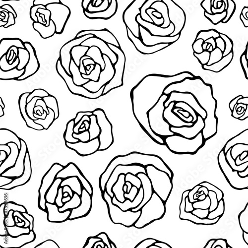 stock vector seamless floral pattern for printing on paper, fabr