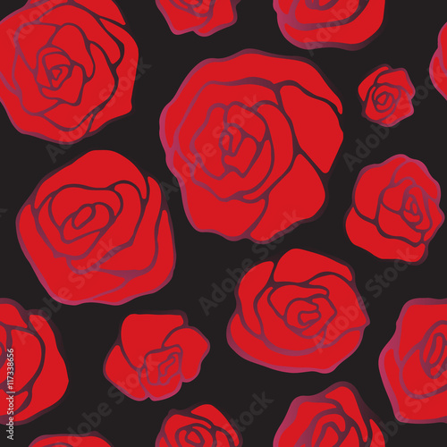 stock vector seamless floral pattern for printing on paper, fabr