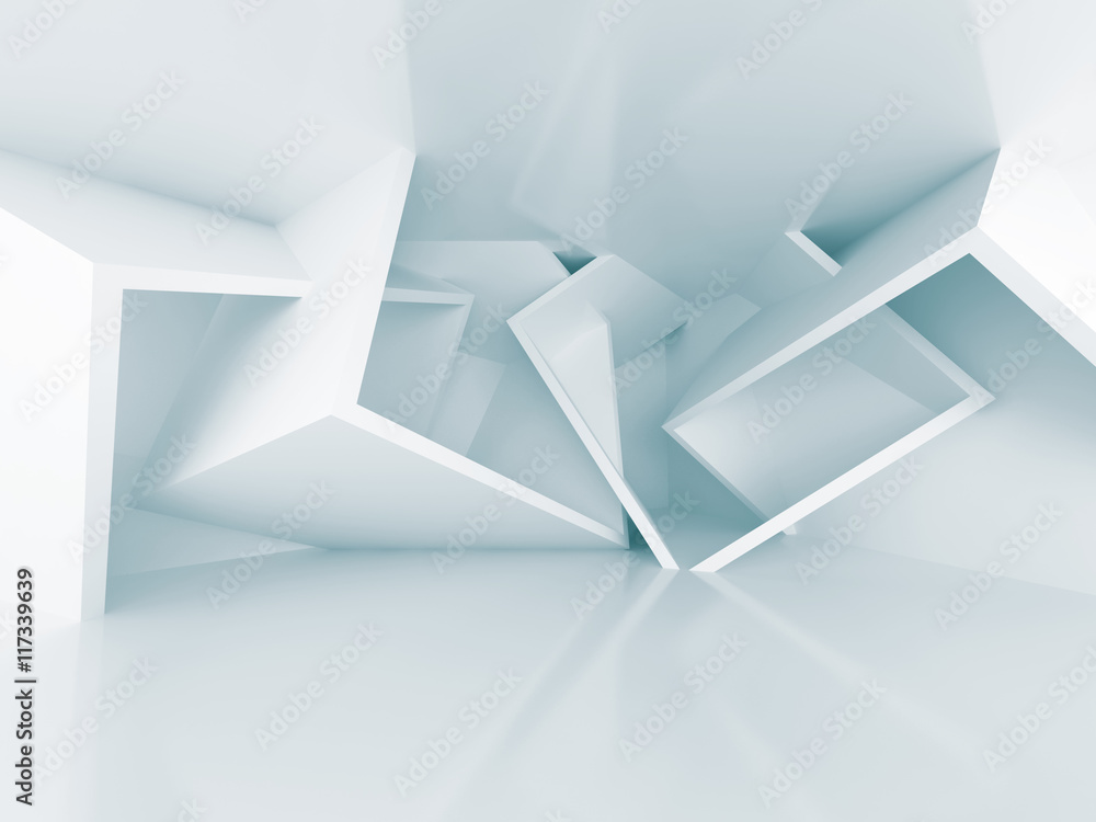 Chaotic Geometric Design Architecture Interior Background Chaotic Geometric Design Architecture Interior Background