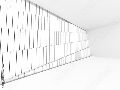 Abstract White Minimalistic Design Architecture Background
