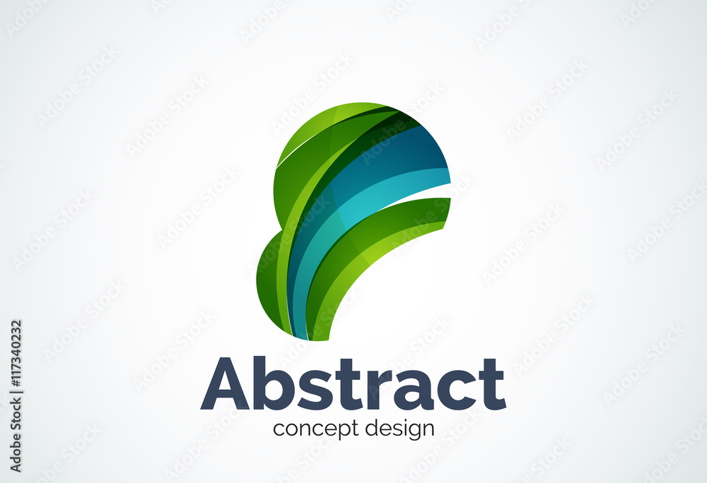 Abstract bubble logo template, thinking cloud concept or inflating Abstract bubble logo template, thinking cloud concept or inflating