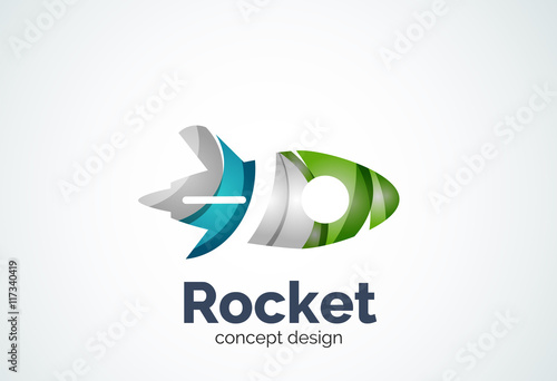 Rocket logo template