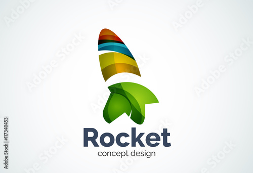 Rocket logo template