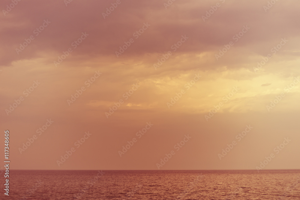 sunset seascape background