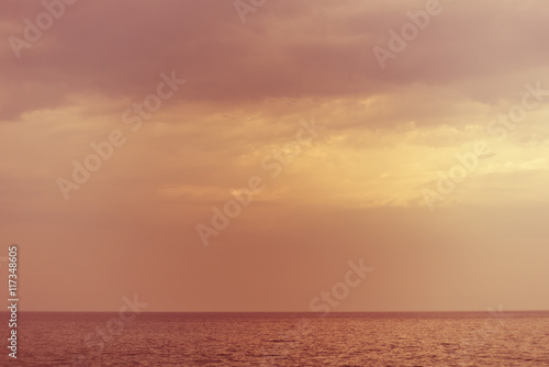 sunset seascape background