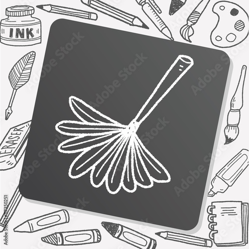feather duster doodle