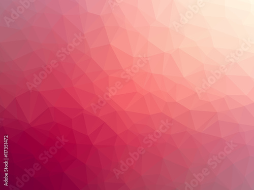 Abstract pink gradient low polygon shaped background