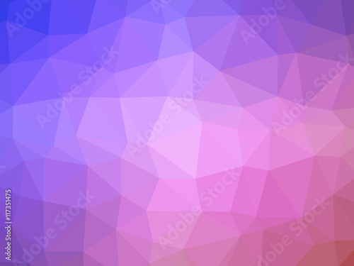 Rainbow pink blue abstract gradient polygon shaped background