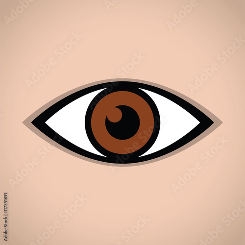 an abstract eye icon