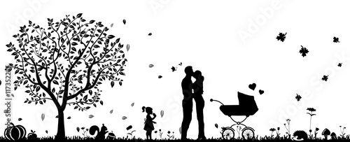 Liebespaar im Herbst