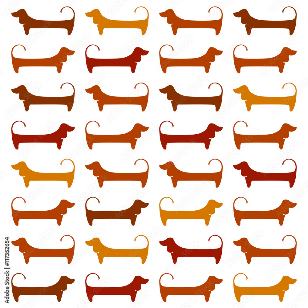 dachshund_pattern_template