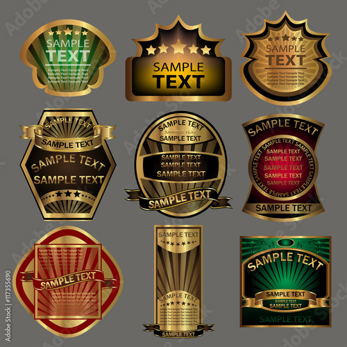 A set elegant of banners and labels. Background.