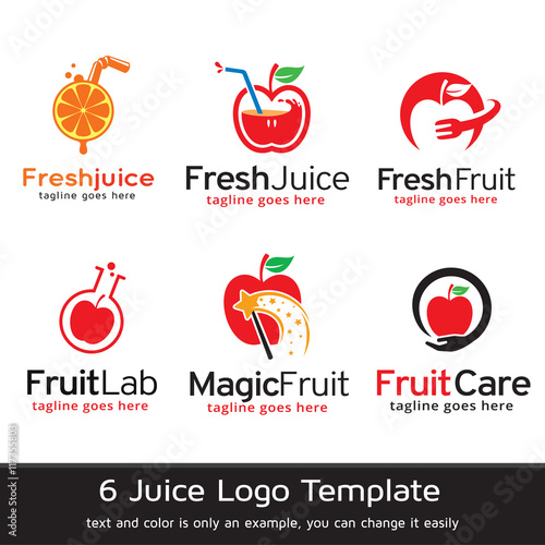 Fresh Juice Logo Template Design Vector