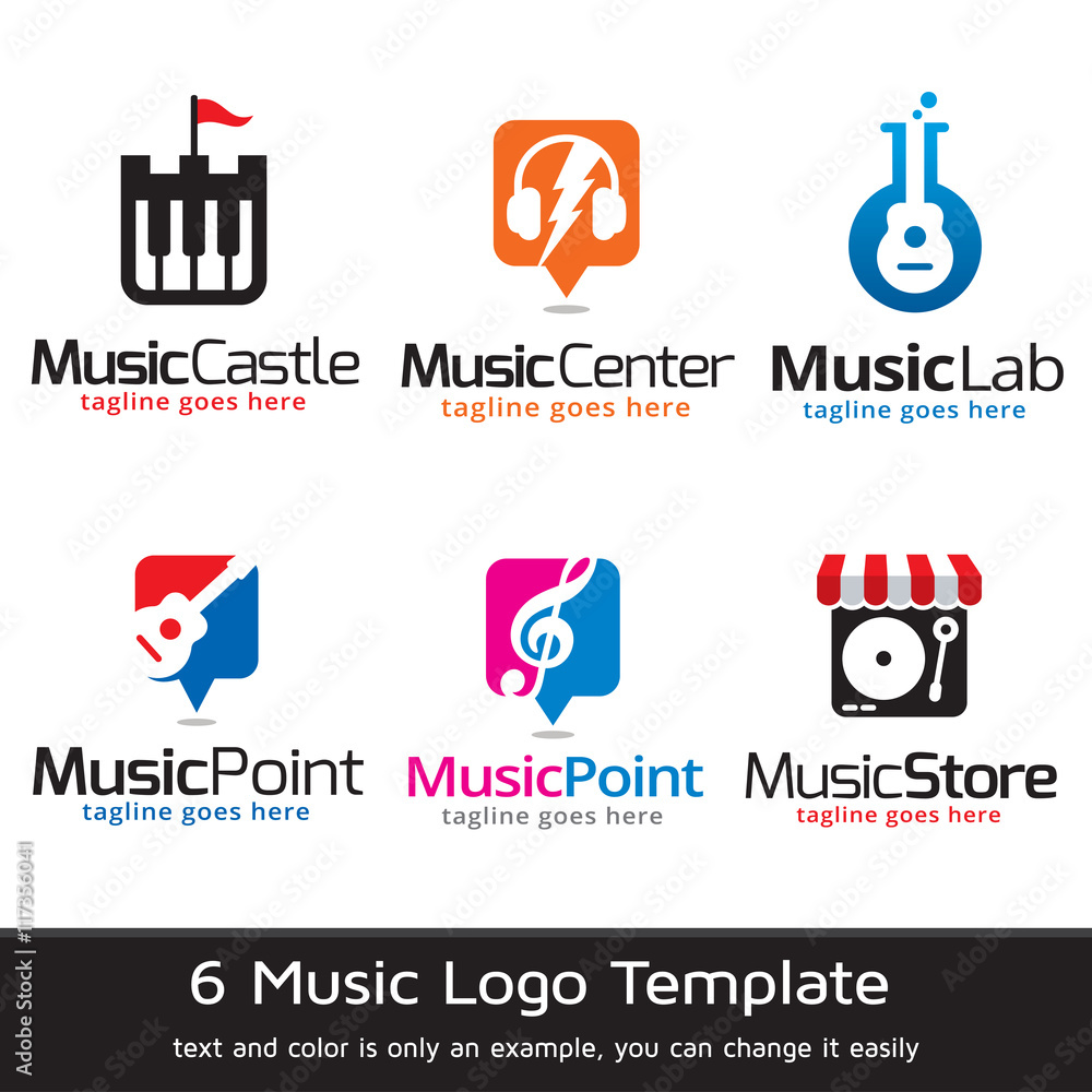 Music Logo Template Design Vector
