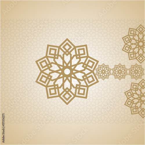 EID Mubarak Card arabic design islamic texture card