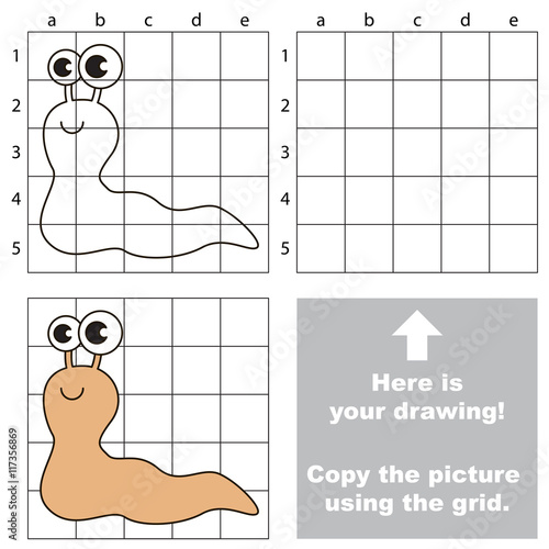 Copy the image using grid. Slug.