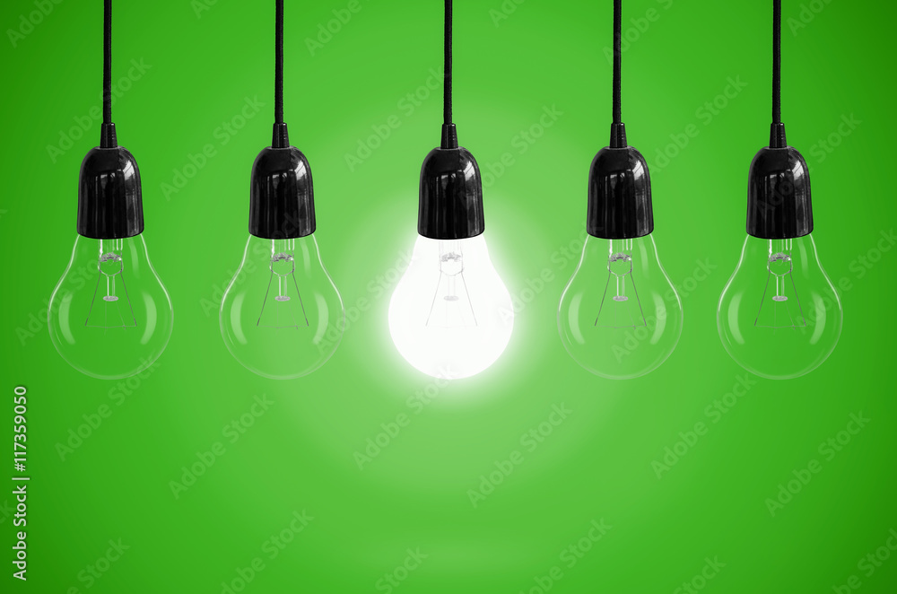 Idea concept with light bulb. Idea concept with light bulb.