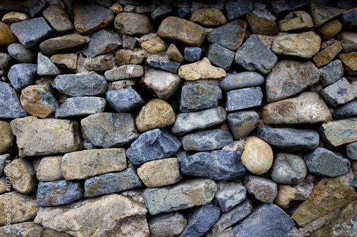 gravel small stone wall style design decorative uneven cracked real stone wall surface with cement