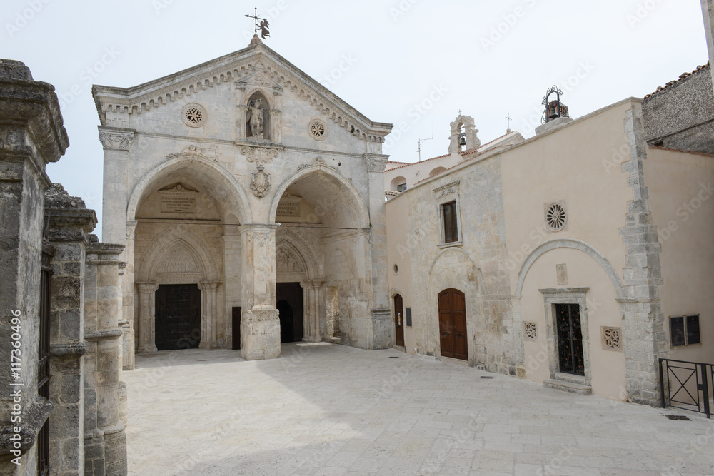 St Michael basilica at Monte Sant'Angelo on Puglia