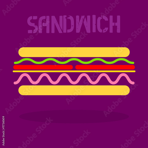 Abstract sandwich icon