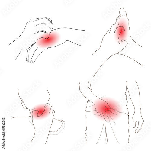 People scratch the itch with hand ,Hand, Foot, Neck, Penis, itch