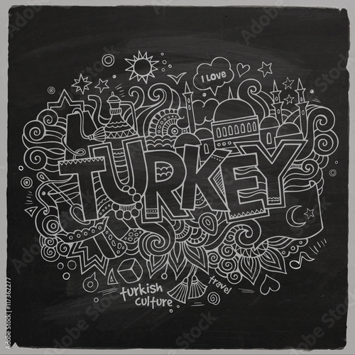 Turkey chalkboard background
